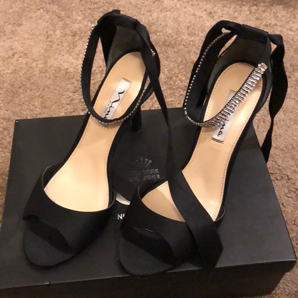 Nina Black Luster heels.